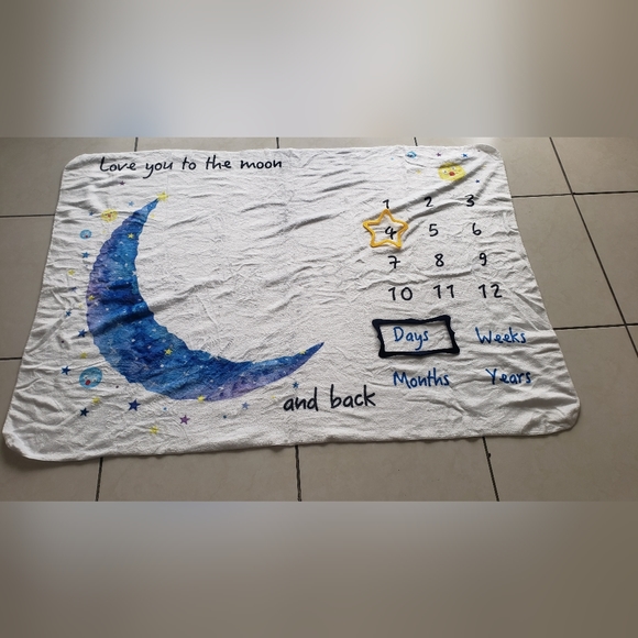 Baby Milestones Blanket - Picture 1 of 4